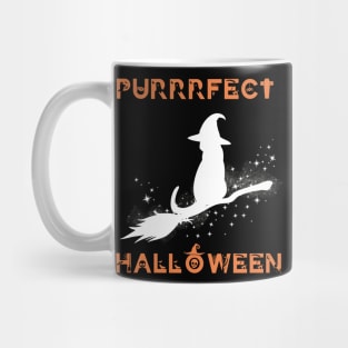 Funny Gifts for Halloween Witcher Cat Purrrfect Halloween Mug